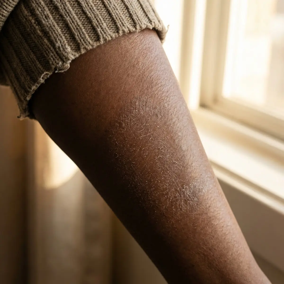 Peau sèche + taches